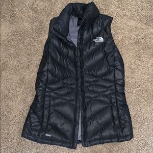 north face grey vest